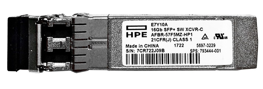 HPE 16Gb SFP + SW XCVR-C 850nm  E7Y10A