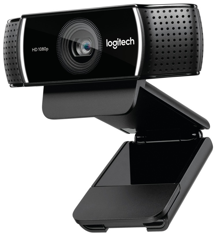 Logitech HD Pro Stream Webcam C922  1920 x 1080 Pixels USB Black -  Includes stand 960-001088