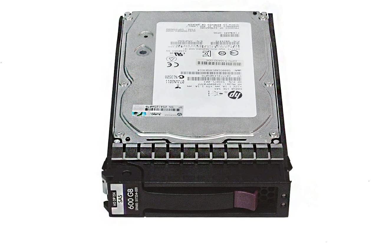 HP 600GB SAS HDD 15K 6Gb 3.5-inch large form factor (LFF) SC 653952-001-B