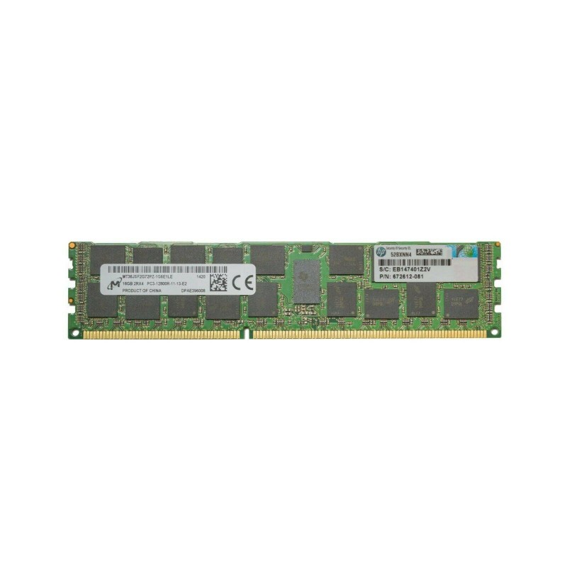 Micron 16GB 2RX4 PC3L-12800R-11-13-E2 P/N 713756-081 Server RAM