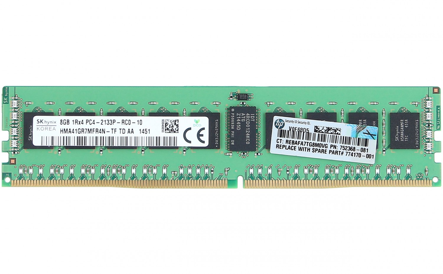 HP 8GB 1Rx4 PC4-2133P-R Kit