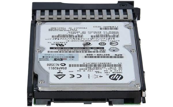 HP 300GB 10K 6G 2.5 SAS DP HARD DRIVE