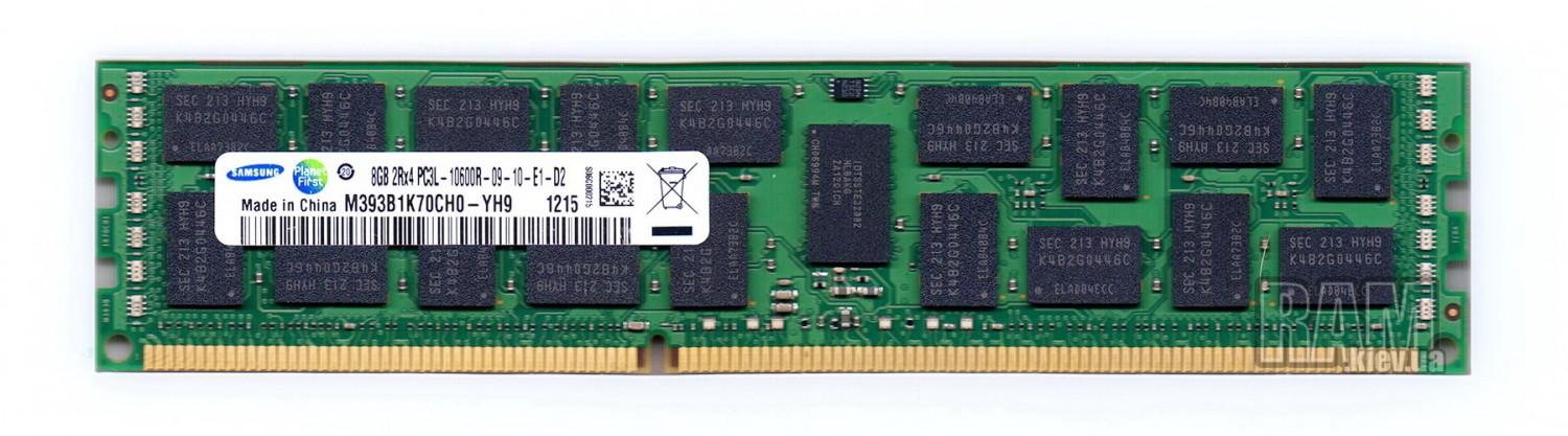 SAMSUNG 8GB 2RX4PC3L-10600R-09-10-E1-D2