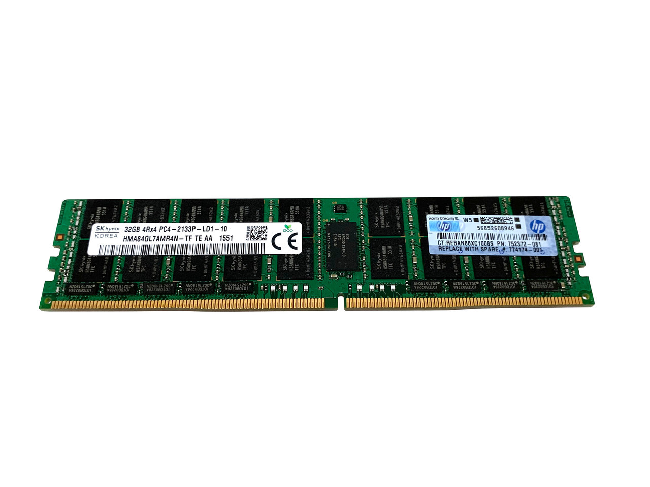 HP 774174-001 32GB Quad Rank DDR4-2133MHz CL15 ECC Reg LRDIMM Memory